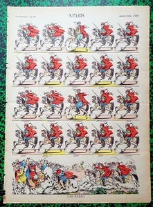  XIX ème - Algérie - Spahis Superbe Planche 40x29 cm N° 207 A Voir Absolument !  - Picture 1 of 1