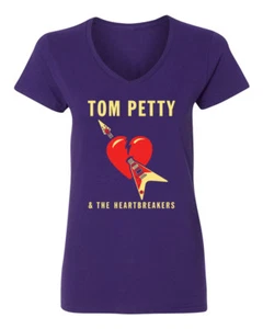 Tom Petty & The Heartbreakers Shirt Womens V-Neck T-Shirt - Picture 1 of 23
