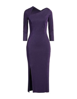 Nuevo con etiquetas Vestido Chiara Boni Thamiri Sugar 6 EE. UU./42IT Púrpura Brillante Precio de venta sugerido por el fabricante 750 USD Foto 1 de 4