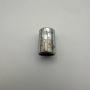 Snap On 1/4" Drive 7/16" 12PT SAE Shallow Chrome Socket TMD14 - Picture 1 of 5