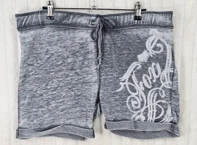 Pantalones cortos Fox Racing gris y blanco con cordón talla mediana Foto 1 de 3