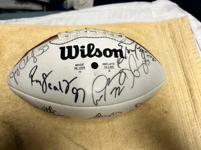 14 PITTSBURGH STEELERS AÑOS 90 AUTOGRAFIADOS FIRMADOS WILSON FOOTBALL Foto 1 de 4