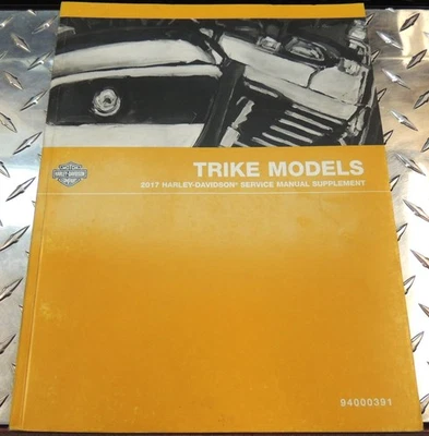 OEM HARLEY 2017 TRI-GLIDE & FREEWHEELER TRICICLO SUPLEMENTO MANUAL DE SERVICIO 94000391 Foto 1 de 4