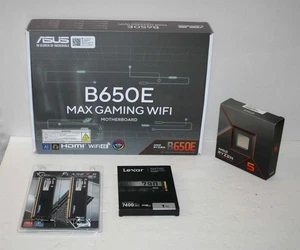 AMD Ryzen 5 7600X AM5 CPU  ASUS B650E MAX Gaming WiFi G.Skill 32GB DDR5 1TB NVMe - Picture 1 of 12