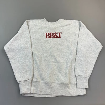 Sudadera de Colección Soffe Super Sweats Para Hombres Grande Logo BB&T Pullover Hecha en EE. UU. Años 90 Foto 1 de 4