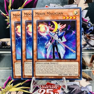 3x Yugioh Playset Moon Magician DUAD-EN099 Common 1st Ed Near Mint - Picture 1 of 1