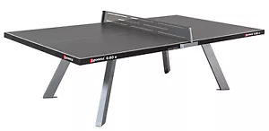 Sponeta S 6-80 e Tischtennisplatte wetterfest outdoor grau incl Netzgarnitur - Bild 1 von 4