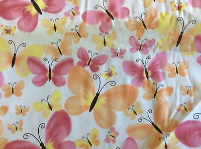 FABRIC FINDERS #1042 BUTTERFLIES-COTTON-58"W- BY THE YARD - Image 1 of 3