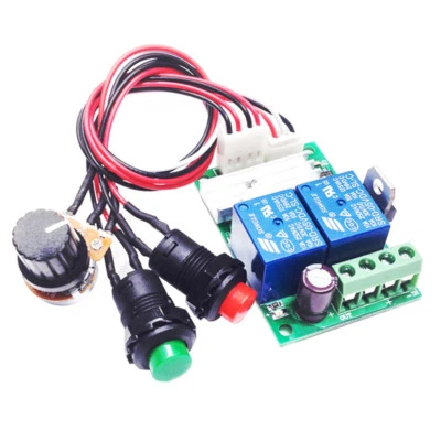 PWM DC 6V-24V Motor Speed Controller Regulator Reversible Forward Reverse Switch - Image 1 of 4