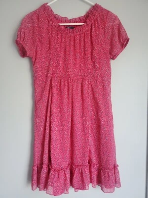 Vestido Floral Gap Niños Rosa Azul Niñas Talla XXL Foto 1 de 4
