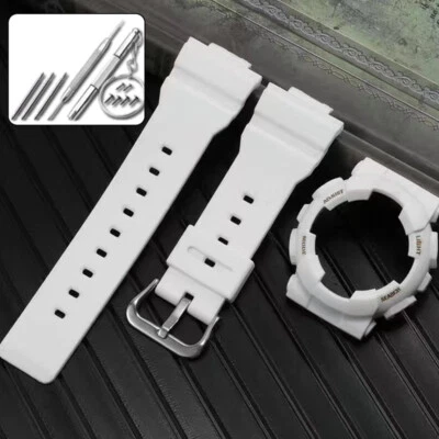 Correa de reloj de resina y bisel carcasa para Casio Baby-G BA-110 BA-120 BA-130 BA-111 nuevo Foto 1 de 4