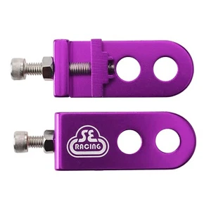 SE RACING Lockit BMX Chain Tensioner Adjuster Pair Alloy 3/8" (10mm) Axles Bikes - Picture 1 of 8