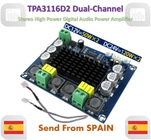 TPA3116D2 Dual-Channel Stereo High Power Digital Audio Power Amplifier 2*120W - Imagen 1 de 6