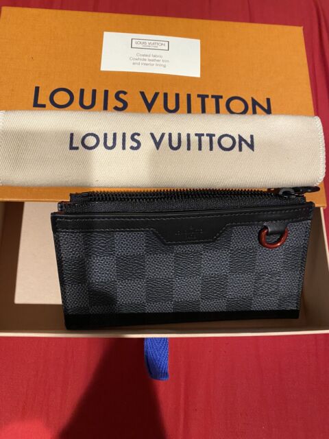 Louis Vuitton Damier Ebene Long Wallet Porte Feiulle Brazza Unisex Japan [ Used]