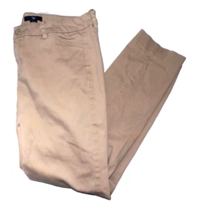 Gap women Chino Cotton Straight Leg Pants Tan Khaki 30W 27L Size 6 Js4 - Picture 1 of 6
