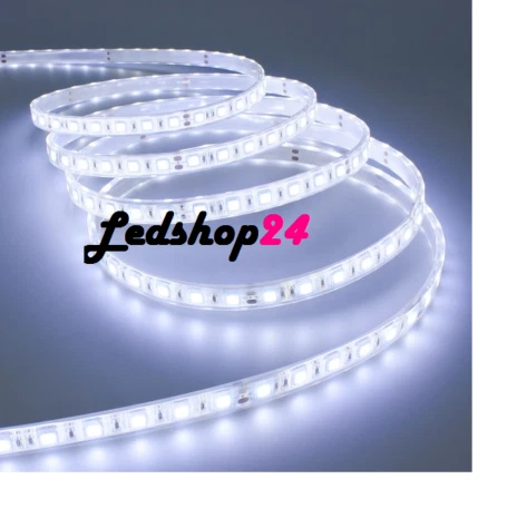 Striscia A Led Impermeabile Bianco Freddo 5050 6000K 12V 300 Led 5 Metri - Immagine 1 di 1