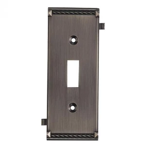 ClickPlates by ELK Lighting Outlet piastra centrale 2504AP platino antico NUOVO - Foto 1 di 1