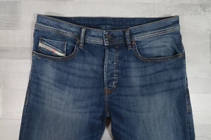 Mens Diesel BUSTER-X Stretch Regular Slim Tapered Blue Jeans W33 L32 Wash RB065 - Picture 1 of 13