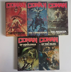 5 Conan The Barbarian, Ace Books paperbacks - Picture 1 of 6