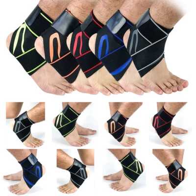 Men Sport Ankle Protective Gear Basketball Running Fitness Foot Brace Support  - Image 1 of 4