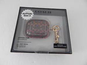 Coach Airpods Protective Case for Airpods 3rd Generation Clear/Pink/Bronze New - Picture 1 of 8