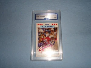 Tarjeta de béisbol 1986 Huntsville All Stars Terry Steinbach 10 FGC 8 casi nueva-como nueva autógrafo - Imagen 1 de 2