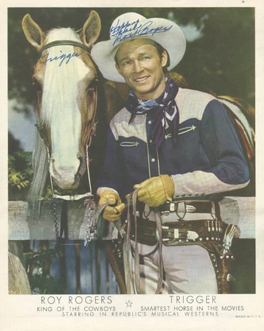 ROY ROGERS - PRINTED PHOTOGRAPH SIGNED IN INK Cover