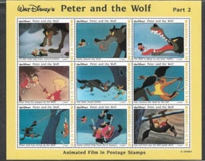 DISNEY STAMPS PETER AND THE WOLF MNH ANIMATION CARTOONS MALDIVES - Picture 1 of 1