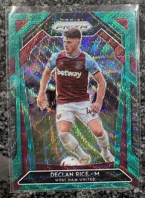 2020-21 Panini Prizm Premier League Soccer Declan Rice Green Wave Prizm #188 - Image 1 of 2
