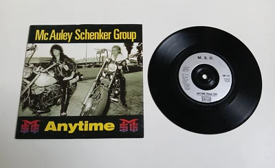 MCAULEY SCHENKER GROUP ANYTIME VINYL 7" SINGLE UFO MSG EMI UK 1989 NEAR MINT - Image 1 of 2