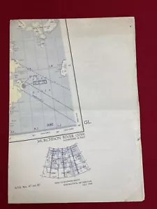 Mapa aéreo de colección 1968 carta aeronáutica mundial Murchison River N.T.S. 47 y 57 - Imagen 1 de 11