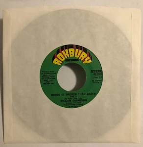 WILLIAM DEVAUGHN -BLOOD IS THICKER THAN WATER- 1974 US 7¨SINGLE, PAPER SLEEVE - Picture 1 of 4