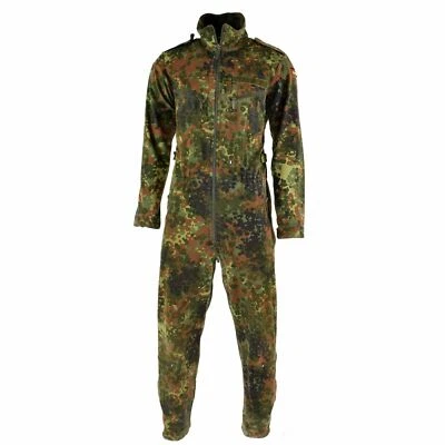 Original German army flecktarn camo overall suit combat tanker coverall jumpsuit - Image 1 of 4