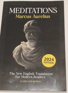 Meditations Marcus Aurelius Book Paperback 2024 Edition New English Translation - Picture 1 of 5