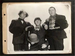THREE STOOGES Original Vintage Keybook Promotional Photo Still 1940s  - Picture 1 of 2