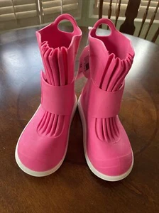 NEW Butler Over boot Rain Boots PINK PASSION Size 2 Waterproof NEW overboot - Picture 1 of 7