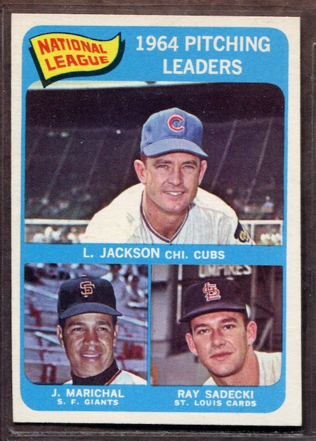 1965 Topps Set-Break # 10 NL Pitching Leaders NM-MT OR BETTER *JAYSACE* - Image 1 of 2
