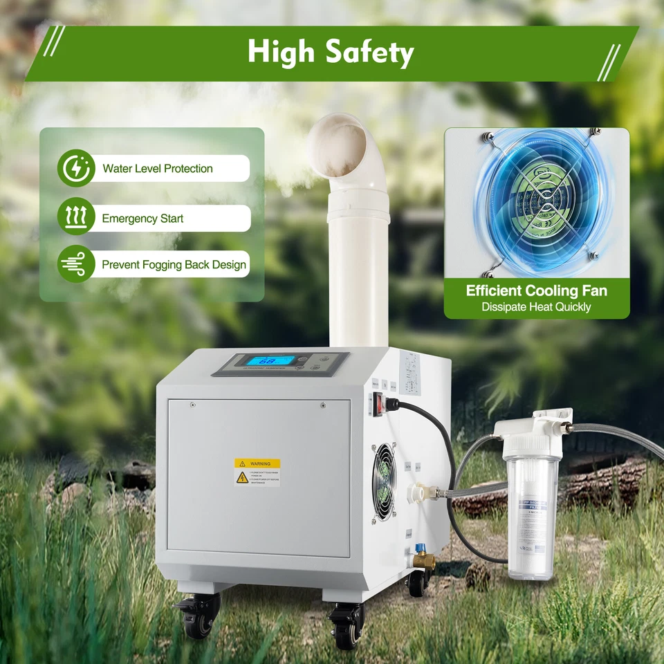 Cool Fog Maker Machine Ultrasonic Humidifier Commercial Industrial Continuous - Image 1 of 4