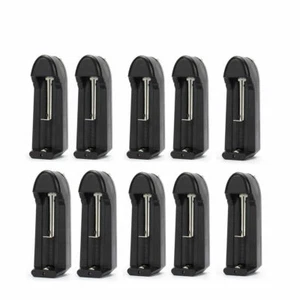 10pcs Smart Battery Charger For 16340 14500 18650 AA Rechargeable Li-ion Battery - Picture 1 of 11