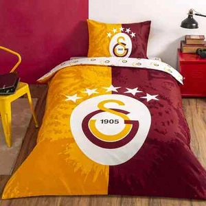 Official Galatasaray Single Duvet Cover Set – Tac Licensed – 100% Cotton - Picture 1 of 3