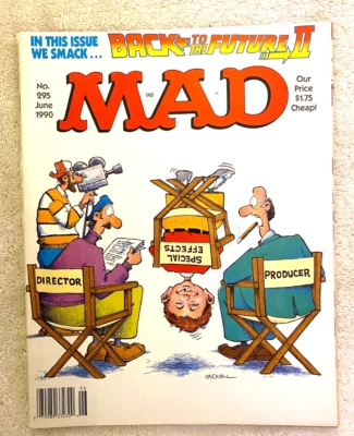 MAD MAGAZINE JUN 90 #295 BACK TO THE FUTURE II, WHEN I WAS YOUR AGE,DOUBLE SPEAK - Image 1 of 3