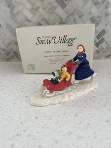 Department 56 - Snow Village -Skate Faster ...Mom! In box - Picture 1 of 4