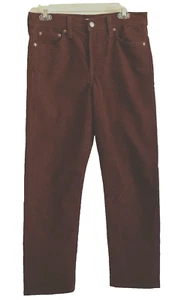 Levi's Jeans Women's 28 x29 Corduroy Rust Wedgie Straight Button Fly Premium - Picture 1 of 7
