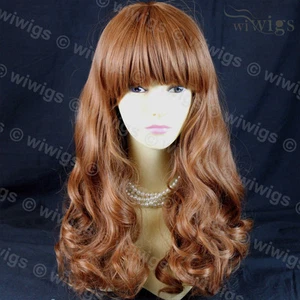 Wiwigs Gorgeous Long Layered Light Auburn Skin Top Ladies Wig - Picture 1 of 5