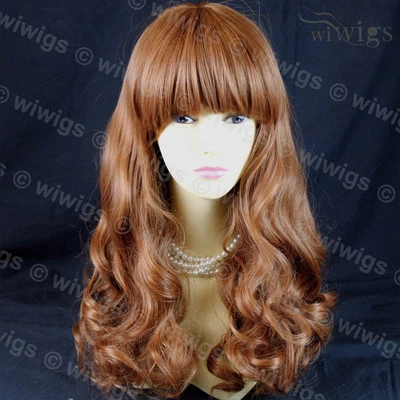 Wiwigs Gorgeous Long Layered Light Auburn Skin Top Ladies Wig