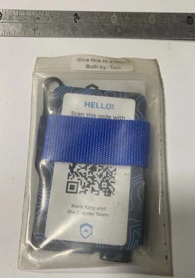 Trayvax Summit Wallet Low Profile Minimalist Blue Band EDC Tactical RFID Blocker - Image 1 of 4