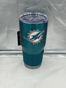 Miami Dolphins NFL 30oz Teal Tumbler Cup Mug Logo Brands New - Picture 1 of 2