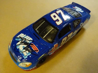 Autografiado Kurt Busch Firmado 1/24 Diecast Car NASCAR Blue Ice #97 Foto 1 de 4