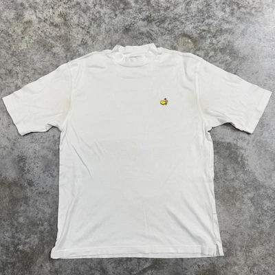 奥古斯塔国家高尔夫商店衬衫男式大号白色模拟领大师高尔夫标志 — 第 1/4 张图片