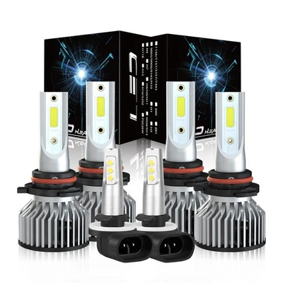 For Saturn Vue 2006 2007 LED Headlight High Low Beam Fog Light Bulbs 6000K White - Image 1 of 4